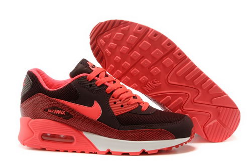 Nike Air Max 90 Womenss Shoes 2015 New Releases Black Bright Orange Spain